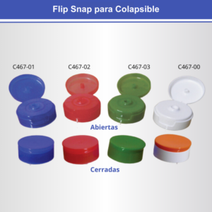 Tapa Flip Snap para Colapsible