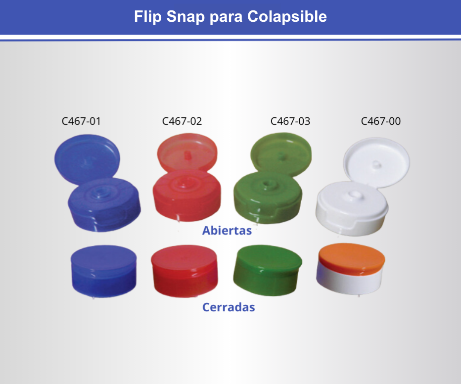 Tapa Flip Snap para Colapsible